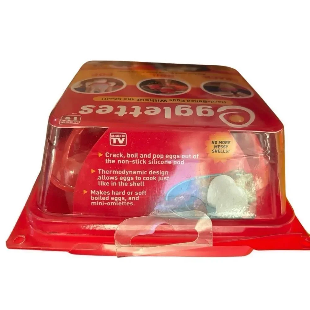 Egglettes Hard Boiled Eggs Without The Shell Pack Of 4 *New*